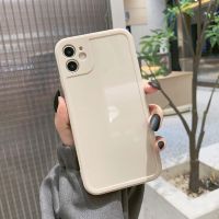 OPPOa11x手机壳a92s镜头a52a72全包a32女OPPOreno5pro/4se/6软r17 米白色 纯色精框