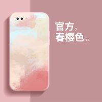 OPPOA5手机壳液态硅胶镜头全包防摔魔方直边超薄潮牌新款油画软壳 oppoa5[无膜] 液态魔方-[春婴水彩油画]-樱