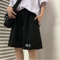 韩版ins工装短裤男女学生宽松夏季阔腿休闲五分裤子百搭直筒裤潮 反光短裤 S