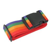 旅游用品旅行箱安全带 拉杆箱捆绑带 行李箱扎带一字行李打包带 五彩无密码款 5*1.95