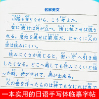 标准日语手写体字帖 日语手写体临摹字帖 标准日语临摹字帖手写体临摹练字初级词汇语法n1n2日语书 入门自学零基础日语五十