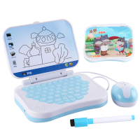 一年级汉语拼音学习训练神器幼儿点读学习机幼儿早教益智点读机 电脑学习机(蓝色)