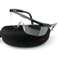 护目眼镜眼镜护目镜抗击安全保护眼镜侧翼安全保护眼镜 黑框透明片
