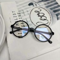 儿童防蓝光辐射电脑抗疲劳眼镜手机保护眼睛小孩平光护目女硅胶 LG233[黑色] /送袋子布