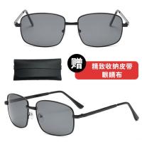 2021款日夜两用暴龙太阳镜男开车专用墨镜潮流偏光镜夜视镜钓鱼镜 方框[黑框黑梁黑灰片]升级高清偏光 [送高档镜盒+镜布