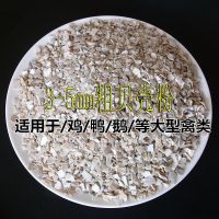 高钙贝壳粉牡蛎粉鸡鸭鹅鸽子鹌鹑用防软蛋补钙预混畜禽饲料保健砂 3-5mm大颗粒贝壳粉(适用禽类) 1斤试用装