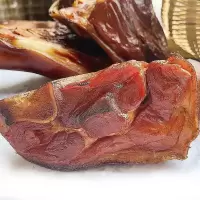 正宗烟熏猪蹄髈肘子腊猪手猪脚柴火腊猪脚湖南腊肉烟熏咸腊肉 柴火腊肘子500g真空装