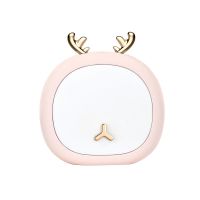 小夜灯床头灯房间卧室婴儿喂奶宿舍必备少女心梦幻可充电儿童睡觉 小鹿粉色+充电线