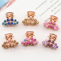 小抓夹刘海发夹后脑勺韩国头发小夹子女饰品发卡小号顶夹边夹少女 蝴蝶花六件装