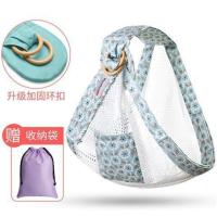 婴儿背巾西尔斯新生儿背带前抱式宝宝四季多功能初生小孩的横抱式 透气款花边蓝