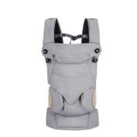 婴儿背带宝宝多功能前后两用后背式老式初生婴儿背巾外出神器简易 时尚灰(四季舒适款)