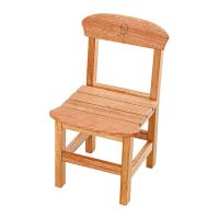 小时候 儿童小椅子靠背 实木宝宝椅幼儿园小椅子凳子靠背家用板凳 金花梨[无漆款]