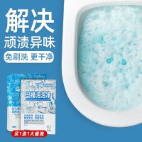 每渍每克马桶泡泡净洁厕灵宝蓝泡腾片液去渍异味臭厕所除垢清洁剂 1袋/240g#盛泡装+1盒/日用装