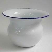 痰盂坐便器尿壶尿桶便盆女卧室家用搪瓷高脚儿童老人卧床移动马桶 儿童白色