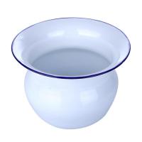 加厚痰盂老人成人家用孕妇可移动坐便器搪瓷痰盂儿童起夜尿壶马桶 1个痰盂[无赠品]