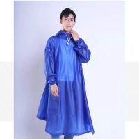 故乡行雨衣防暴雨女防水雨披耐磨电瓶车男电动车骑行加厚 蓝色 均码