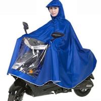 雨衣电动车摩托车雨披电瓶车加大加厚男女双人骑行防水遮脚防爆雨 牛津经典单人蓝色款 5XL