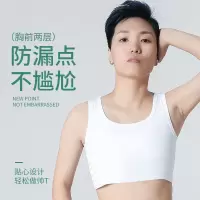 TT束胸les帅t大码中性束胸绷带缩胸束胸内衣女塑胸衣裹胸女显胸小 白色[绷带] S