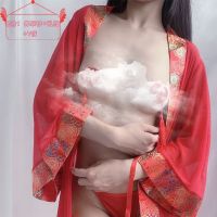 情欲内衣免脱肚兜女成人内穿古代睡衣情趣内衣内穿性感迷人床上夏 外套+乳贴+T裤 均码 建议80-125斤