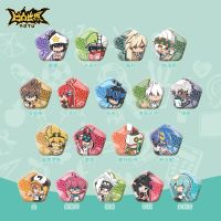 镜中茶会七创社凹凸世界动漫周挂件学院系列五边异形徽章吧唧 盲抽[随机款]