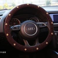 2021款汽车木珠子方向盘套子夏天把套别克昂科威英朗威郎新凯越GT 枫木升级款-花式