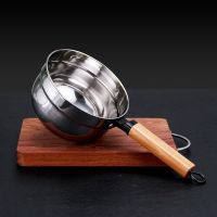 不锈钢水勺厨房木柄水瓢长柄舀水勺子家用水杓加厚水漂大号水舀子 304水勺/1支