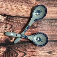 (2个装)青花瓷大号汤勺陶瓷饭勺汤匙复古怀旧勺子家用饭店菜勺