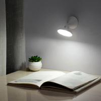 led感应灯楼道吸顶人体感应360度转光控智能卧室走廊小夜灯衣柜灯 充电款白光（人体感应款）