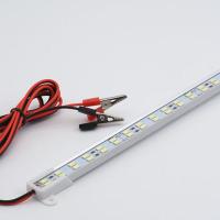 24V伏双排灯带超亮LED硬灯条机器设备长条灯板超亮灯管照明 24v双排凹型槽25厘米