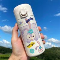 兔子保温杯紫色星黛露清新森系少女学生弹跳盖便携星戴露水杯子萌 300ml弹盖杯BW1173兔子