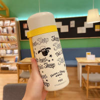 富光儿童保温杯幼儿园小学生水杯小羊肖恩可爱男女304便携茶杯子 [小羊肖恩联名款]白色350ml