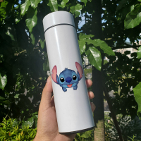 史迪仔史迪奇智能保温杯女可爱卡通水杯触摸显温感温杯子男泡茶杯 E15A史迪仔-普通不显
