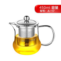 金灶飘逸杯泡茶壶玻璃过滤茶壶泡茶花茶杯冲茶器办公室茶具 A-17 [450mL]