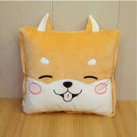 抱枕被子两用办公室午睡神器夏季空调毯靠背靠枕折叠汽车抱枕车载 柴犬 小号抱枕40*40厘米（展开被子1*1.5米）