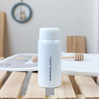 便携小巧迷你保温杯女士时尚简约文艺不锈钢水杯男学生小容量杯子 8715白色-150ml-内置滤网