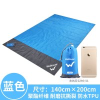 户外沙滩露营防潮垫野餐垫布春游便携炊防水加厚草坪地家用垫子 蓝/灰(140*200)