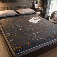 床垫学生宿舍单人0.9m床褥加厚软垫折叠榻榻米垫子地铺睡垫榻榻米 绅士 90x200cm[学生宿舍床]