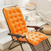 躺椅坐垫靠垫一体摇椅垫子四季通用加厚折叠椅子懒人一体座椅椅垫 橙色 (小号)长100cm宽45cm厚10cm