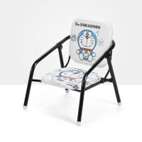 加大儿童叫叫椅宝宝凳子椅子靠背椅婴幼儿小板凳吃饭座椅餐椅家用 黑色机器猫(单独椅子不可升降)