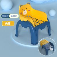 宝宝餐椅儿童餐桌儿童洗头躺椅餐椅宝宝多功能洗头神器 蓝黄色双拼 [单买座椅]