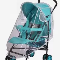 极货)婴儿车防雨罩推车推车雨罩婴儿车雨罩通用儿童伞车童车 雨罩-