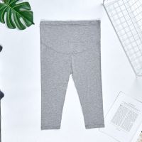 2021新款中长款孕妇短袖上衣夏季新款孕妇装韩版宽松半袖t恤遮肚 七分托腹裤_促销 M[适合80-130斤]