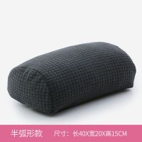 垫腿枕睡眠脚枕抬腿静脉腿垫床上睡觉膝枕孕妇抬高曲张夹腿部枕头 半弧形腿枕-深灰色 呵护腿部