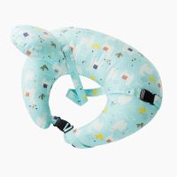 喂奶神器哺乳枕头护腰喂奶枕坐月子神器懒人椅垫抱娃婴儿趟喂横抱 清新羊驼普通款(头枕+肩带))