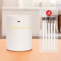 加湿器家用卧室迷你学生大雾量车载小型办公室静音便携空气净化器|清新白(送5根棉棒)健康加湿推荐