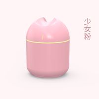 usb加湿器家用卧室小型迷你静音大雾智能加湿学生喷雾|少女粉普通款[静音/七彩灯] 套餐2[送充电线+5根棉棒]推荐