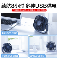 小风扇usb迷你小型桌面宿舍办公室桌上学生静音大风力随身便携式充电型夏天床上家用台式制冷车载