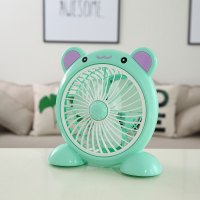 卡通台式电风扇迷你电扇家用插电小风扇学生宿舍床头转页台扇节能