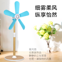 大风力伸缩式无网罩软叶电风扇静音家用宿舍立式小型五叶落地扇