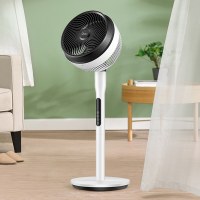 空气循环扇电家用落地扇台立式遥控涡轮对流智能变频电扇|『玉石白』21年新款